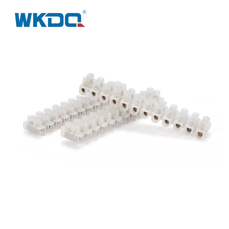 12 P Plastic X3 PVC Screw Terminal Block Strips For 10 Amp Power Cables Choc Block Cable Joiner