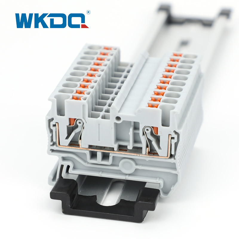 Din Rail Mounted Push In Connector