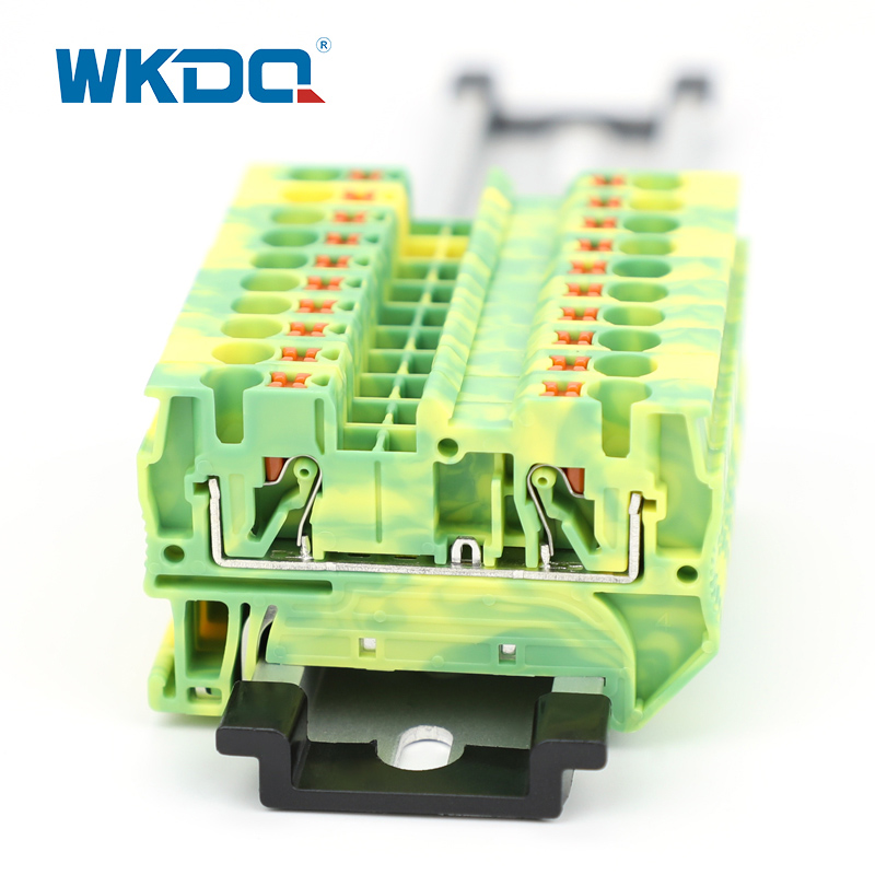 Din Rail Mounted Terminal Block Ground