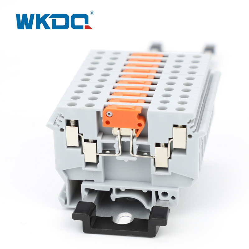 Din Rail Screw Type Knife Disconnect Terminal Block