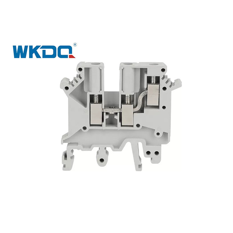 JUK5 TWIN Din Rail Power Terminal Block Brass And Steel Metal Material