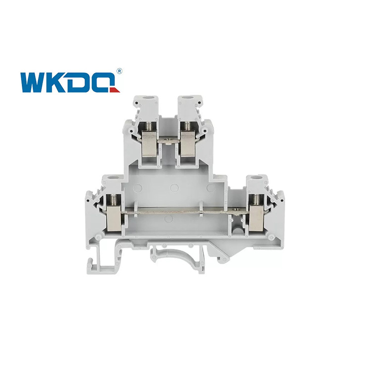 JUKK 5 Installation Electrical Screw Terminal Block , Wiring Barrier Terminal Blocks Flame Retardant