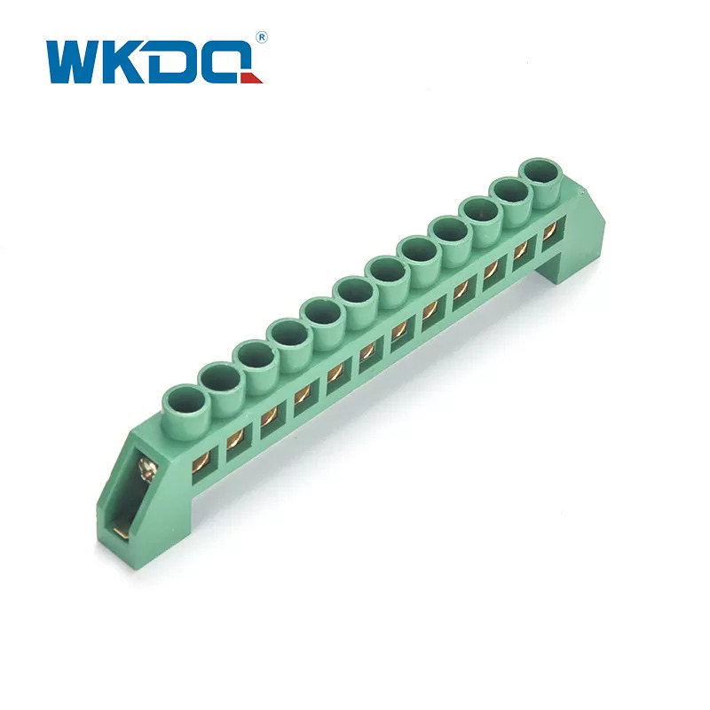 Screw Connection Terminal Grounding Busbar Electrical Terminal Blcok With Holder