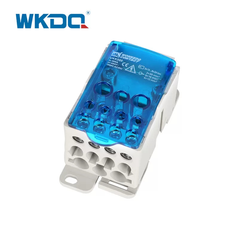 UKK Din Rail Power Distribution Block Box UKK 500A 54mm Installation Hole